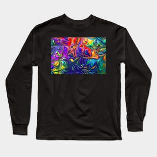 pop art mixing Long Sleeve T-Shirt